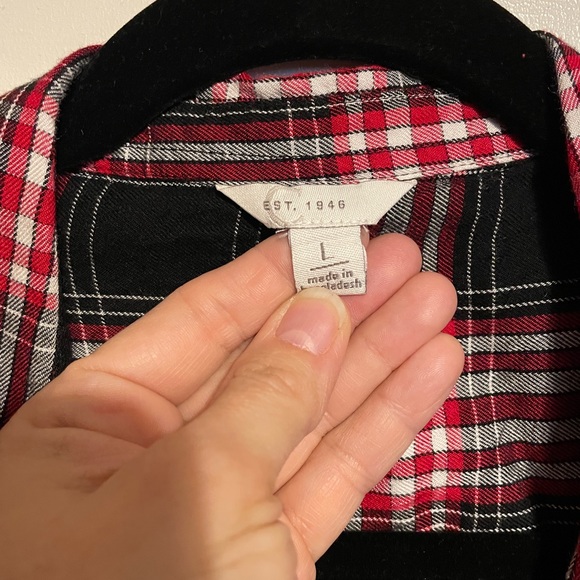 Women’s L, cato plaid tunic - Picture 2 of 3